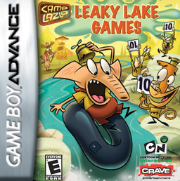 Camp Lazlo: Leaky Lake Games box art for GameBoy Advance